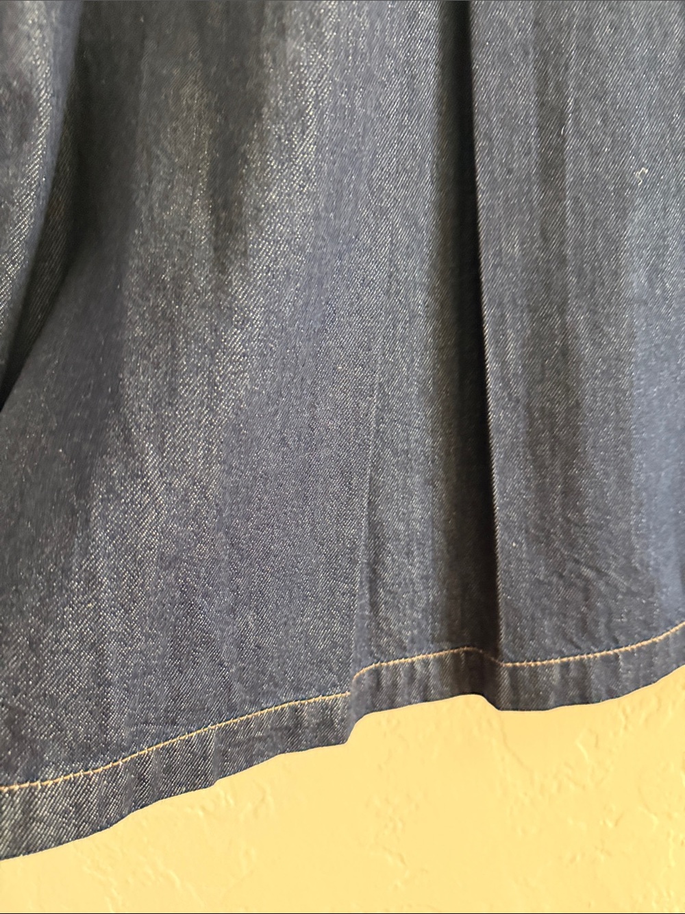 Madewell Dark Wash Denim Jacket with Rust Corduroy Collar - Picture 10 of 13